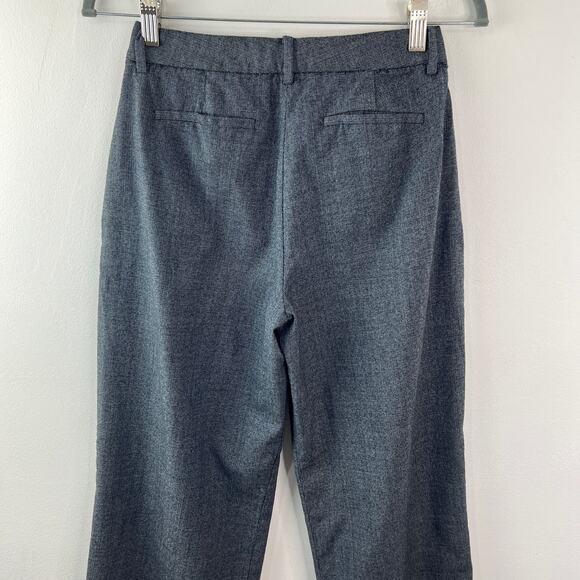 THEORY Blue Dress Pants Wool Pleated Straight Leg Formal Business Oxford Size 2 - Picture 4 of 8